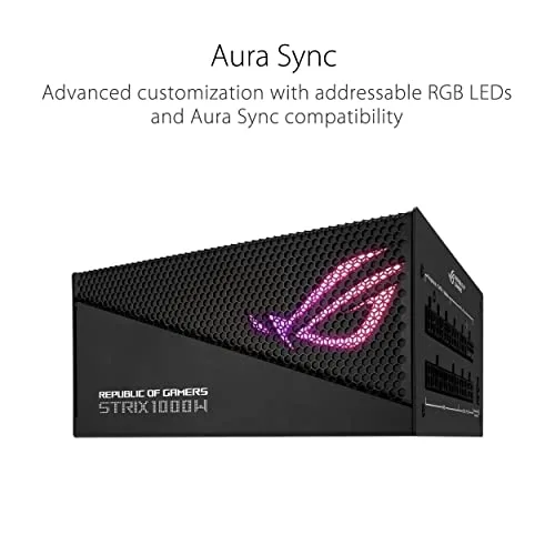 ASUS ROG Strix 1000W Gold Aura Edition 80+ Gold modulaire - vue 6
