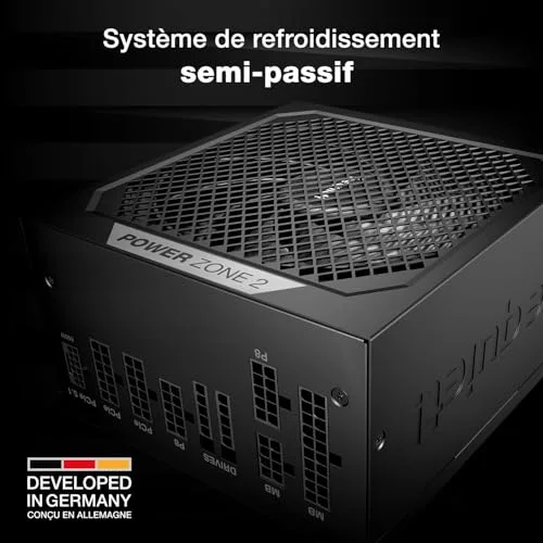 Be Quiet Power Zone 2 RGB 850W 80+ Platinum modulaire noir - vue 3
