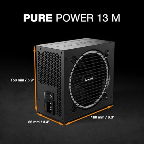 Be Quiet Pure Power 13 M 1000W 80+ Gold modulaire noir - vue 6