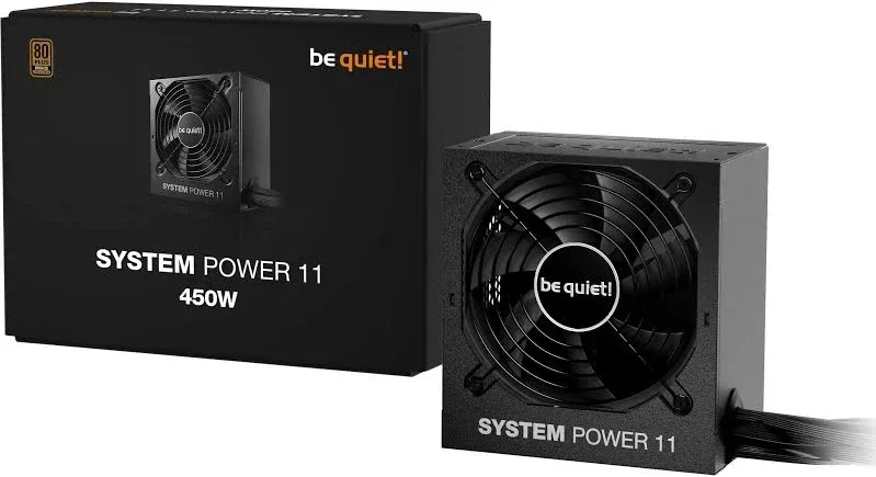 Alimentation PC semi modulaire Be Quiet System Power 11 450W 80 PLUS Bronze noir - image 2