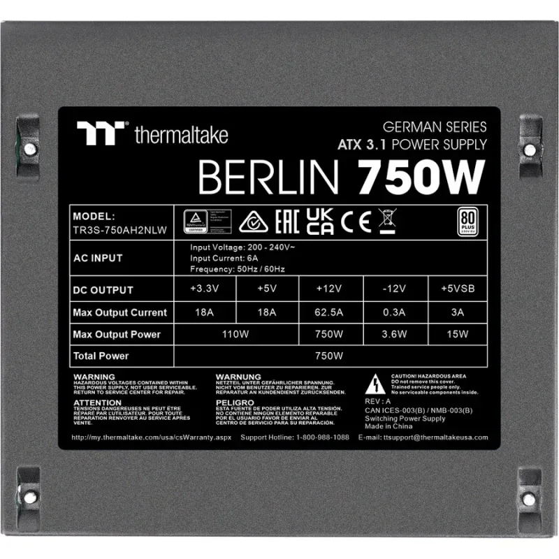 BERLIN ATX3.1 alimentation  750 watt - image 3