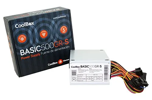 Alimentation CoolBox BASIC500GR-S 500W - alimentation vue principale