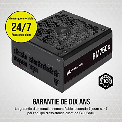 Corsair RM750x 750W 80+ Gold modulaire noir - vue 6