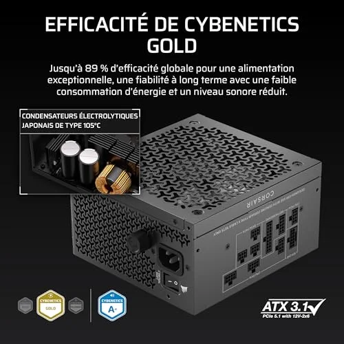 Corsair RM750x Shift 750W modulaire - vue 6