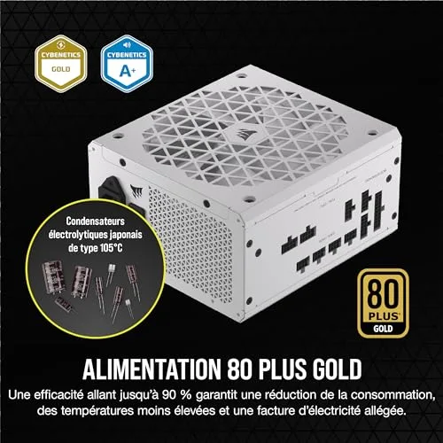 Corsair RM750x Shift White 750W modulaire - vue 5