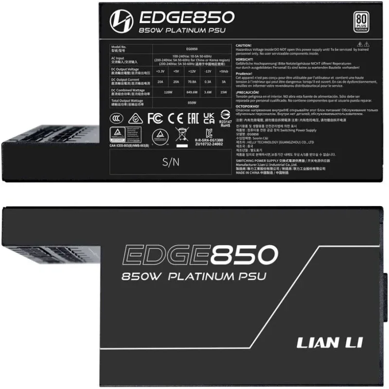 EDGE EG0850 Black alimentation  modulaire 850 watt - image 4