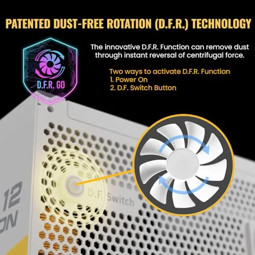 Enermax Revolution D.F.12 850W 80+ Gold blanc - vue 6