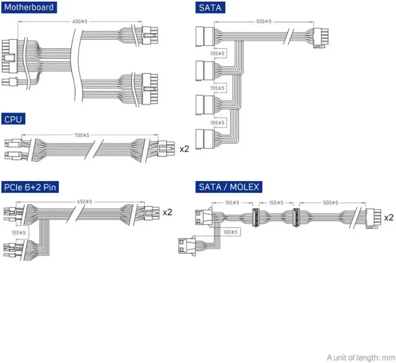 FSP ATX 850W - 80+ Gold - VITA GM 850W Noir - image 5