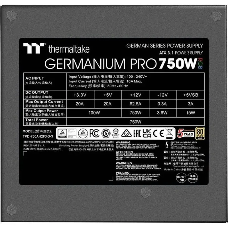 Germanium Pro RGB alimentation modulaire 750 watt - image 4