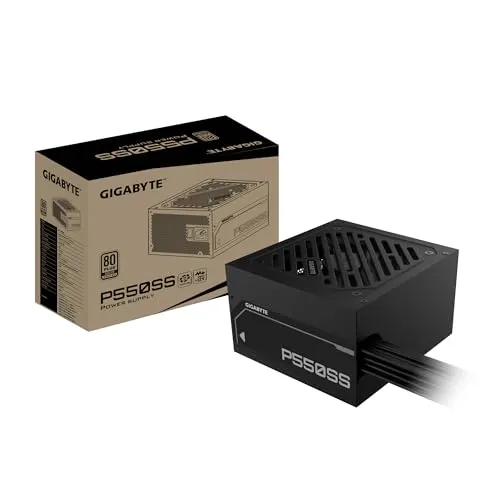 Alimentation non modulaire Gigabyte 550 W 80 PLUS Silver ATX 3.1 avec protection avancée - alimentation vue principale