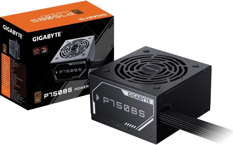 Alimentation PC non modulaire Gigabyte GP-P750BS 80 PLUS Bronze Noir - alimentation vue principale