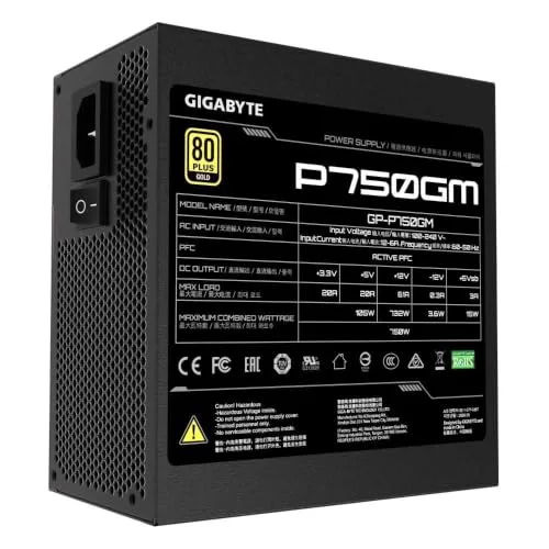Gigabyte P750GM 750W 80+ Gold non modulaire noir - vue 3