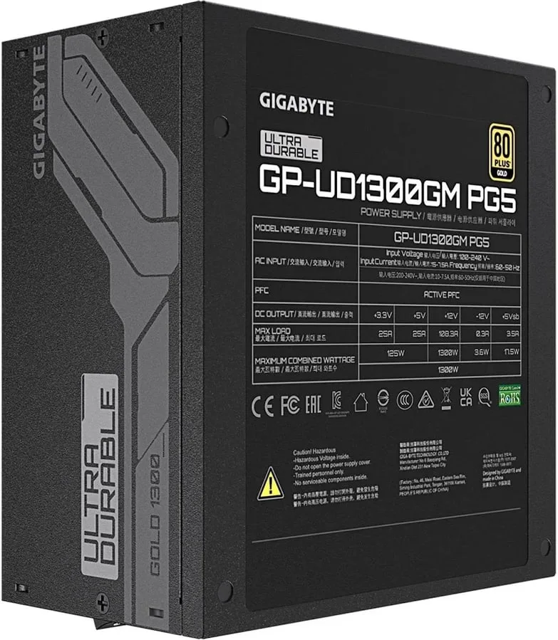 ALIMENTATION ATX 1300W GIGABYTE UD1300GM PG5 - image 4