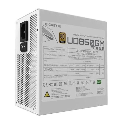 Gigabyte UD850GM PG5 850W 80+ Gold full modulaire blanc - vue 3