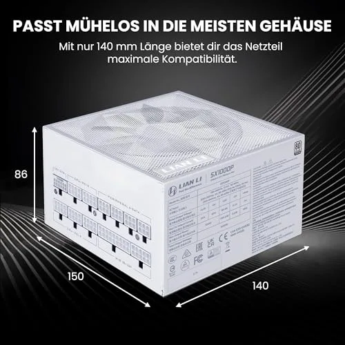 Lian Li SX Platinum 1000W 80+ Platinum modulaire blanche - vue 3