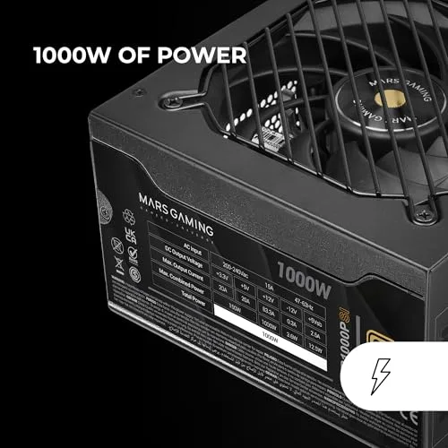 Mars Gaming Mpb1000psi 1000W 80+ Gold modulaire noir - vue 2