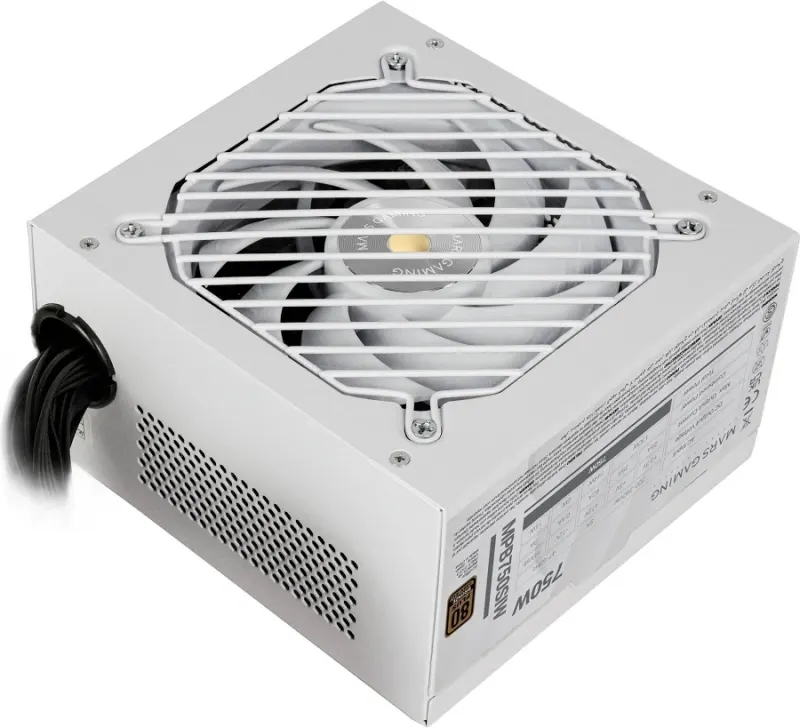 Alimentation Mars Gaming Mpb750si ATX 750w Garantie 7 ans 80plus Bronze 90% Blanc - image 2