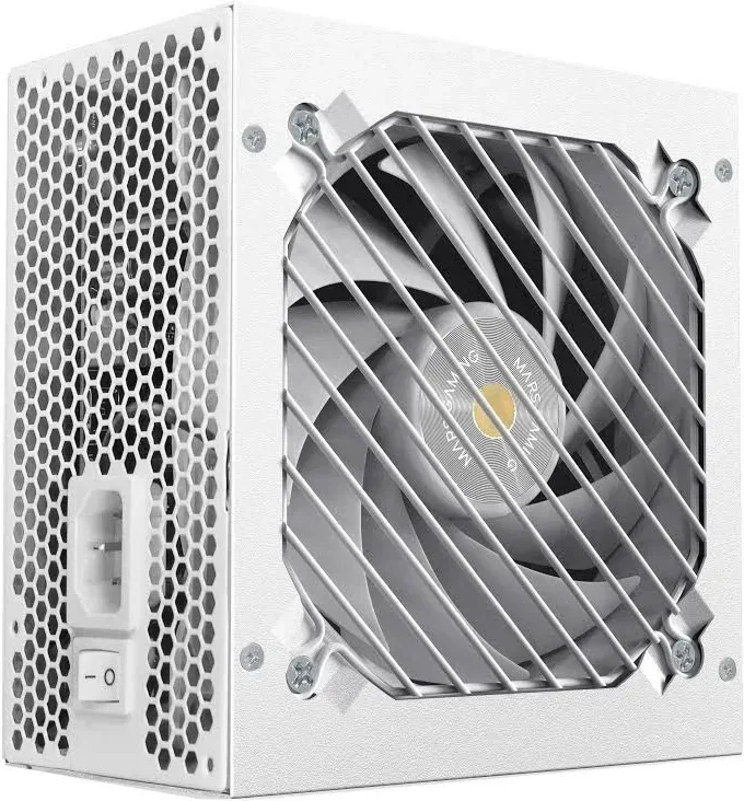 Alimentation ATX entièrement modulaire Mars Gaming MPB850PSI 850 W, garantie 10 ans, 80plus Gold, blanc - image 3