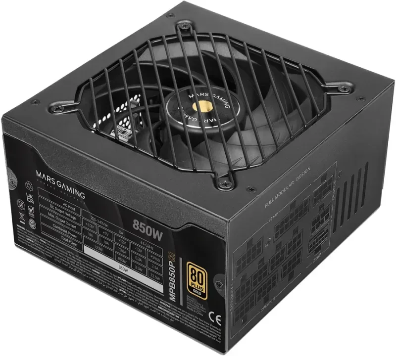 Mars Gaming MPB850PSI 850W 80+ Gold modulaire noir