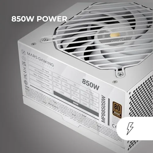 Mars Gaming MPB850SI 850W 80+ Bronze blanc - vue 4