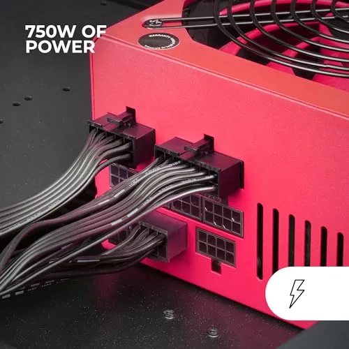 Mars Gaming MPVU750M 750W 80+ Gold modulaire rouge - vue 3