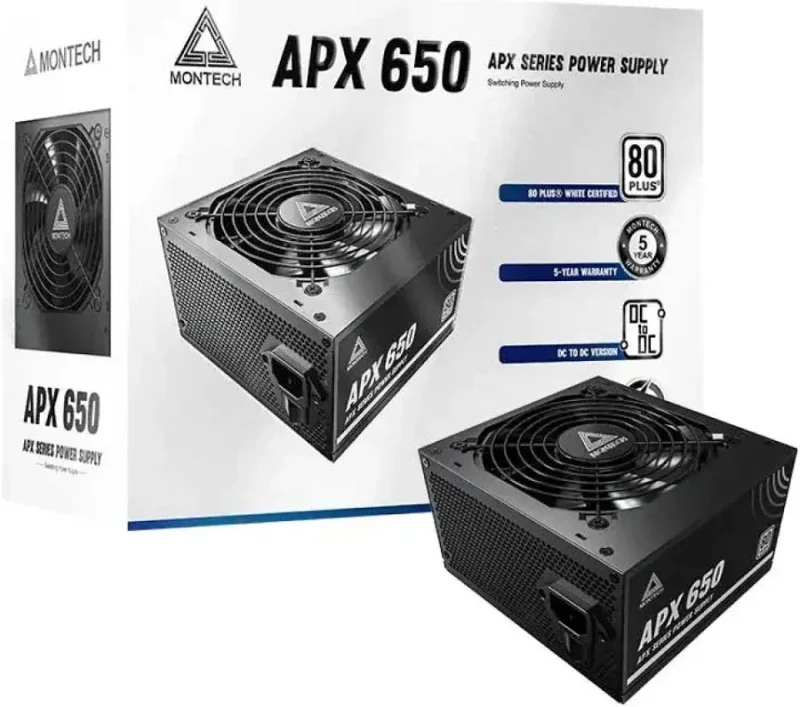 Fuente de Alimentación Montech APX650 650W Certificación 80 PLUS White ATX - image 5