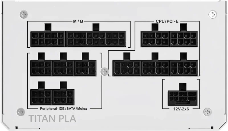 Montech Titan Pla 1200 PCIe 5.1 ATX 3.1 1200W 80 Plus Platinum Modulaire - image 3