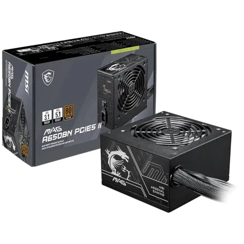 MSI MAG A650BN PCIE5 II 650W 80+ Bronze - vue 4