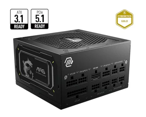 MSI MAG A750GL PCIE5 II 750W 80+ Gold modulaire - vue 8