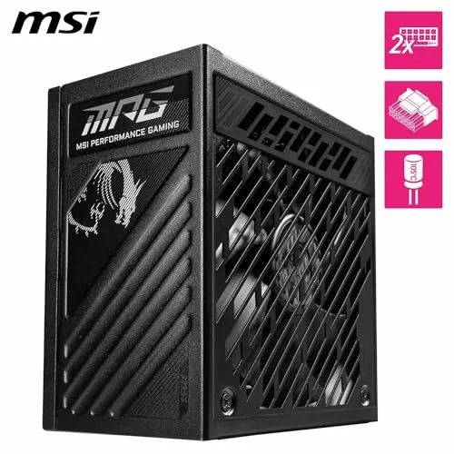MSI MPG A1250GS PCIE5 1250W 80+ Gold modulaire noir - vue 2