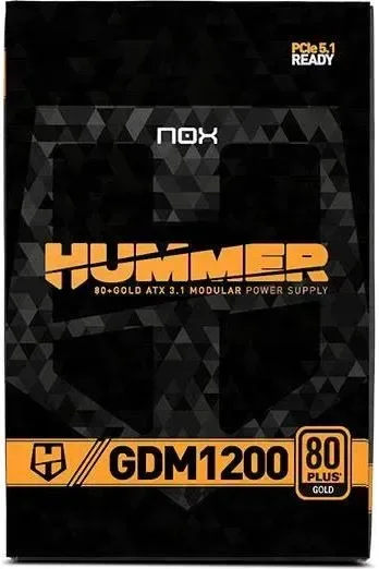 Alimentation Nox 1200W 80+ Gold Hummer GDM Modulaire ATX 3.1 Silencieuse - image 3