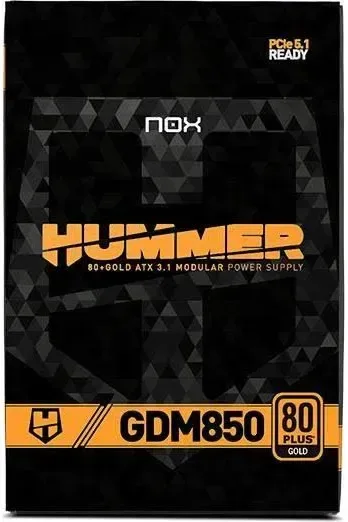 Alimentation Nox 850W Certifiée 80+ Gold Hummer GDM Modulaire ATX 3.1 PCIe 5.1 - image 2