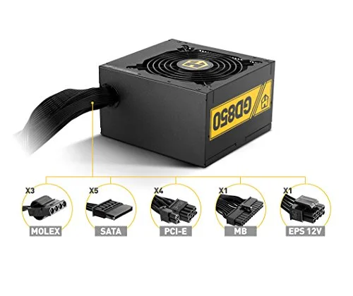 Nox Hummer GD850 850W 80+ Gold - vue 3