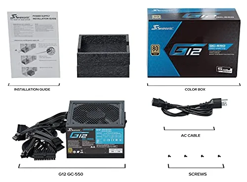 Seasonic G12 GC 550W 80+ Gold - vue 6