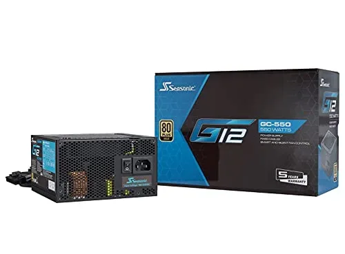 Seasonic G12 GC Series 550 W 80 Plus Or - alimentation vue principale