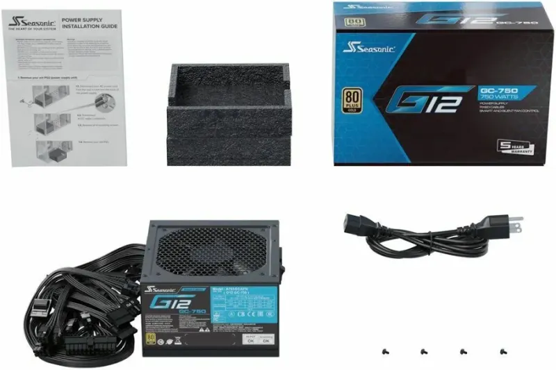 Seasonic G12 GC750 750W 80 Plus Or - image 3