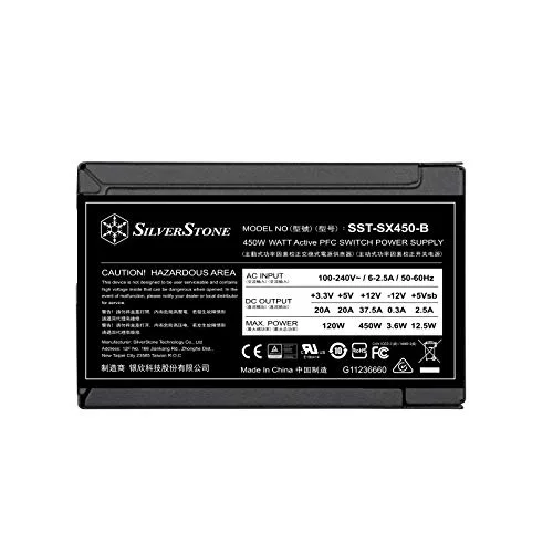 SilverStone SX450-B 450W 80+ Bronze non modulaire - vue 4