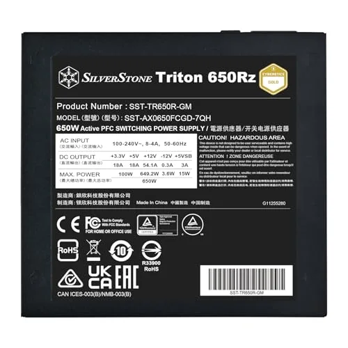 Silverstone Triton 650Rz 650W modulaire - vue 7
