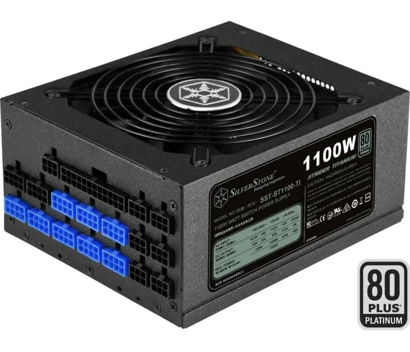 SST-ST1100-TI v2.0 alimentation modulaire 1100 watt - alimentation vue principale
