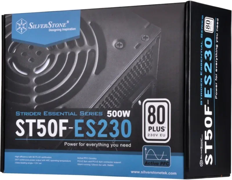 ST50F-ES230 unité d''alimentation d''énergie 24-pin ATX Aluminium alimentation 500 watt - image 4