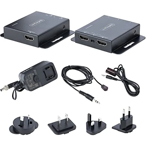 StarTech Kit d'extension HDMI 4K30 Hz 39 m/1080p 70 m Cat5e/Cat6 PoC IR émetteur récepteur - vue 9