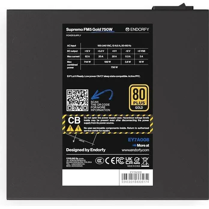Supremo FM5 Gold alimentation  modulaire 750 watt - image 4