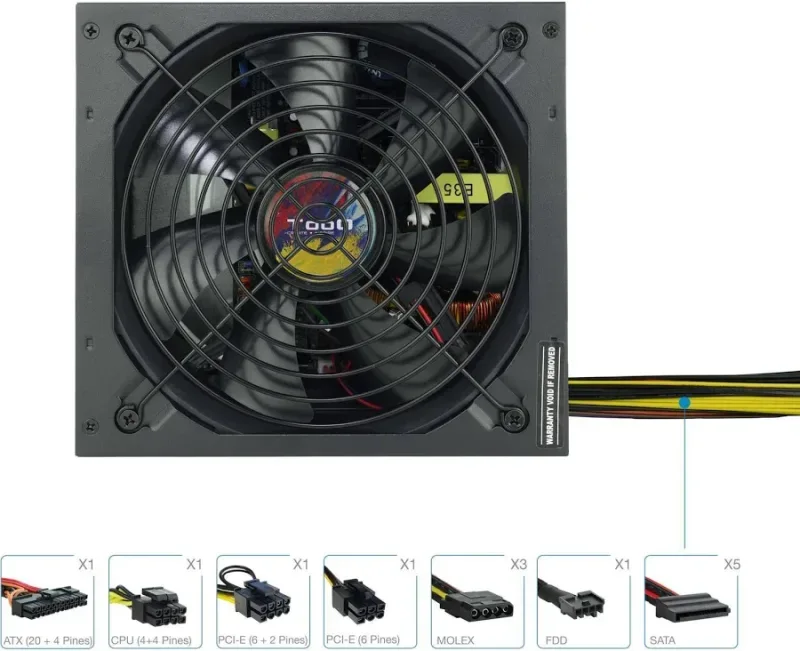Alimentation Tooq 650W PFC ACTIF - image 2