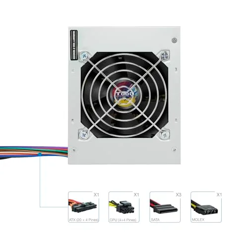 TooQ Ecopower II 500W SFX - vue 3