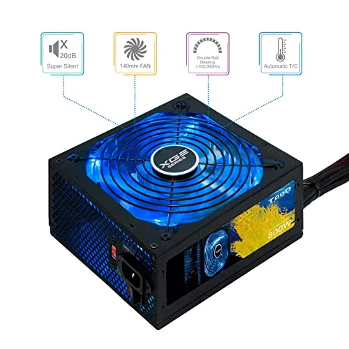 TooQ TQXGEII-800SAP 800W 80+ Bronze - vue 2