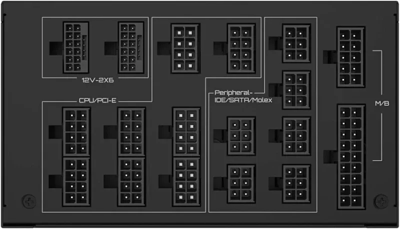 UD1600PM PG5 AI TOP Bloc d''Alimentation - PCIe 5.0, 80 PLUS Platinum, Design entièrement modulaire, Ventilateur 120 mm, Compatible ATX 3.1, Prise EU alimentation 1600 watt - image 4