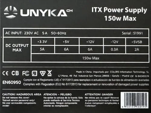 UNYKAch Mini ITX 150W - vue 5