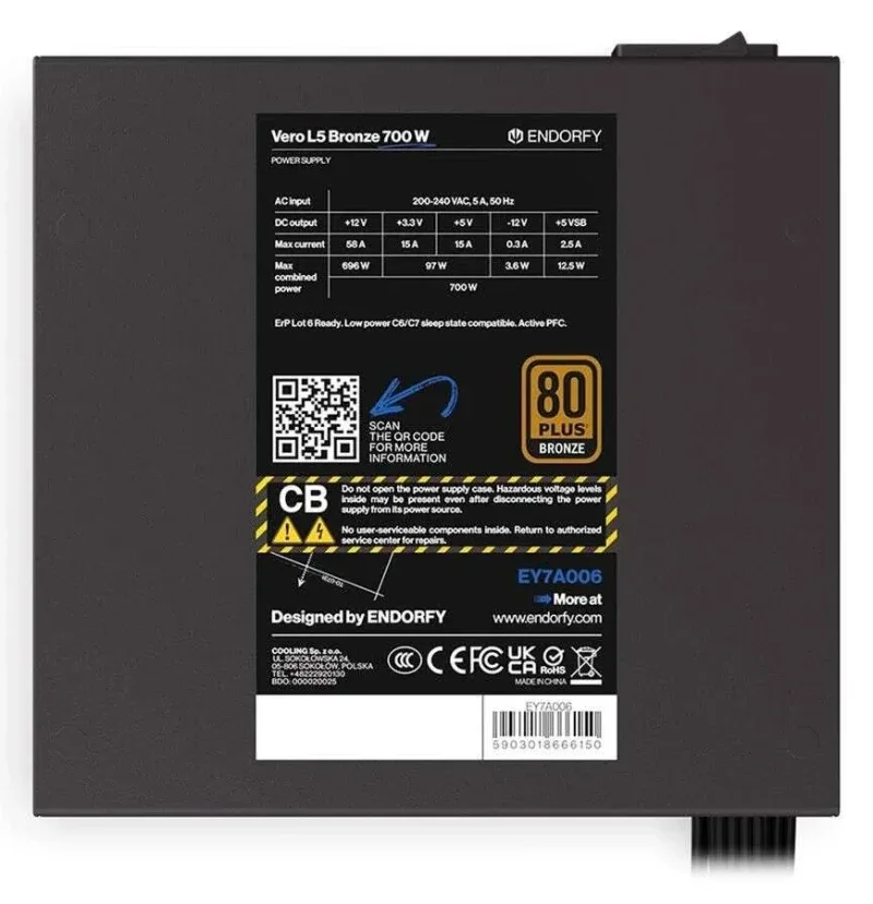 Vero L5 Bronze alimentation  700 watt - image 2