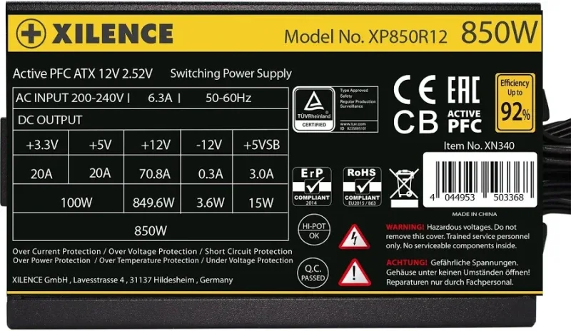 XILENCE Gaming Gold ATX25 alimentation 850 watt - image 3