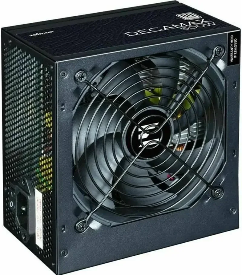 Alimentation Décamax ZALMAN 500W Certificación 80 PLUS Modèle ATX Noir - image 2